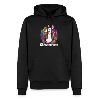 Yoga Ohmmm Namaste - Sweat à capuche Premium bio Homme - noir - Devant - Nico (187cm)