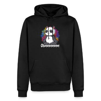 Yoga Ohmmm Namaste - Sweat à capuche Premium bio Homme - noir - Devant - Nico (187cm)