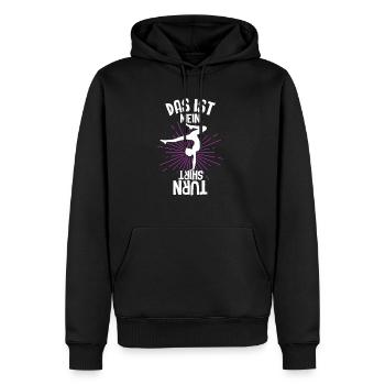 Das Ist Mein Turn Shirt Trainer Turnverein Turner - Männer Premium Bio Hoodie - Schwarz - Vorne - Nico (187cm)