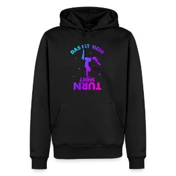 Turnen Gymnsatik Turnsport Trainer Sportverein Tur - Männer Premium Bio Hoodie - Schwarz - Vorne - Nico (187cm)