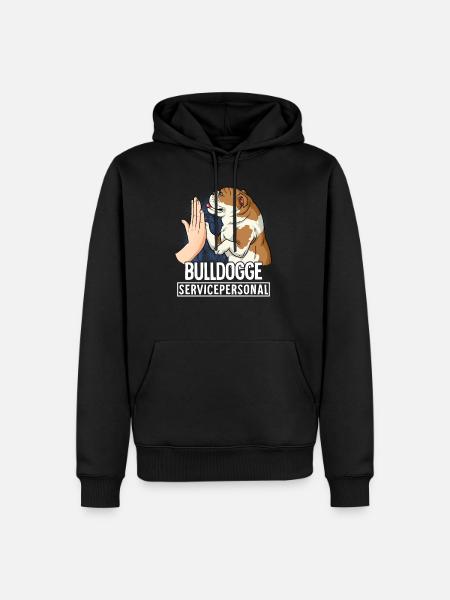 Bouledogue - Sweat à capuche Premium bio Homme - noir