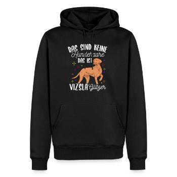 Viszla Hundefan Hundebesitzer Hund Gassi Geher Hun - Männer Premium Bio Hoodie - Schwarz - Vorne - Nico (187cm)