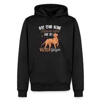 Viszla Hundefan Hundebesitzer Hund Gassi Geher Hun - Männer Premium Bio Hoodie - Schwarz - Vorne - Nico (187cm)