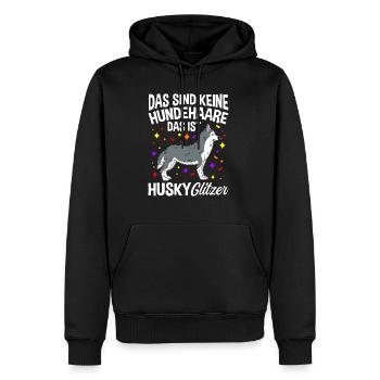 Husky Gassi Hundefan Hundebesitzer Hund Hundeliebh - Männer Premium Bio Hoodie - Schwarz - Vorne - Nico (187cm)