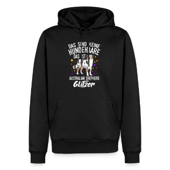 Das Sind Keine Hunde Haare Das Australian Shepherd - Männer Premium Bio Hoodie - Schwarz - Vorne - Nico (187cm)