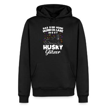 Husky Gassi Gehen Hundebesitzer Hund Geschenk Hund - Männer Premium Bio Hoodie - Schwarz - Vorne - Nico (187cm)