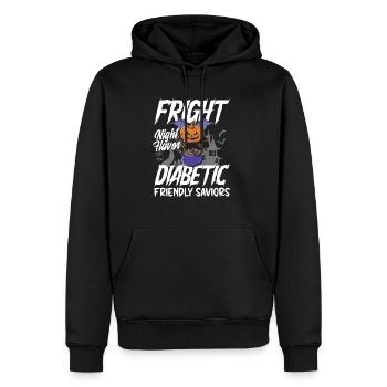Fright Night Flavors Sauveurs adaptés aux diabétiques - Sweat à capuche Premium bio Homme - noir - Devant - Nico (187cm)