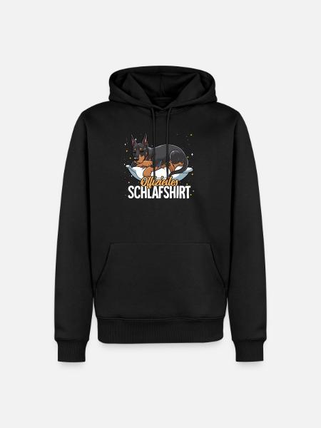 Offizielles Schlafshirt Dobermann - Männer Premium Bio Hoodie - Schwarz