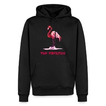 Pink perfection - Sweat à capuche Premium bio Homme - noir - Devant - Nico (187cm)