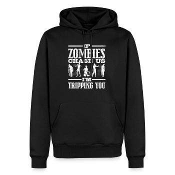Costume d'amant de zombie pour Halloween drôle - Sweat à capuche Premium bio Homme - noir - Devant - Nico (187cm)