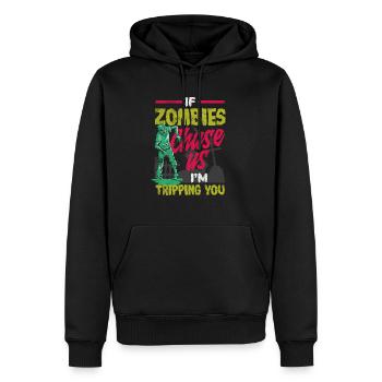 Costume d'amant de zombie pour Halloween drôle - Sweat à capuche Premium bio Homme - noir - Devant - Nico (187cm)