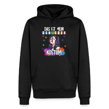 Das Ist Mein Schlager Kostüm - Männer Premium Bio Hoodie - Schwarz - Vorne - Nico (187cm)