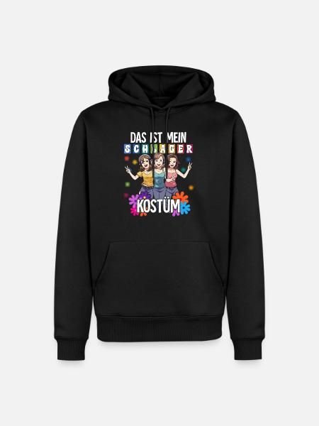 Das Ist Mein Schlager Kostüm - Männer Premium Bio Hoodie - Schwarz
