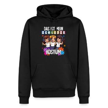 Das Ist Mein Schlager Kostüm - Männer Premium Bio Hoodie - Schwarz - Vorne - Nico (187cm)