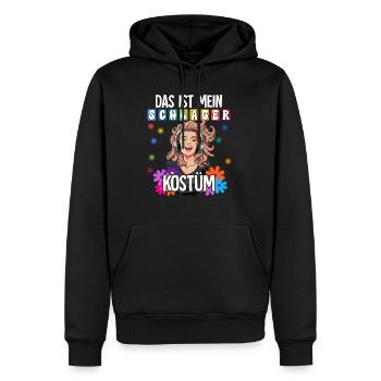 Das Ist Mein Schlager Kostüm - Männer Premium Bio Hoodie - Schwarz - Vorne - Nico (187cm)