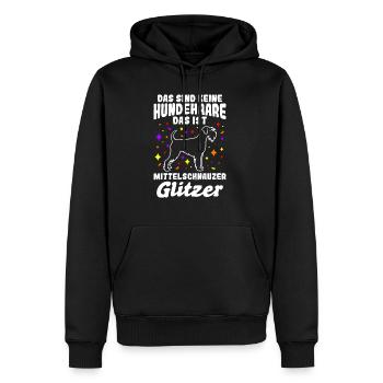 Das Sind Keine Hunde Haare Das Ist Mittelschnauzer - Männer Premium Bio Hoodie - Schwarz - Vorne - Nico (187cm)