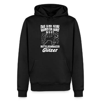 Das Sind Keine Hunde Haare Das Ist Mittelschnauzer - Männer Premium Bio Hoodie - Schwarz - Vorne - Nico (187cm)