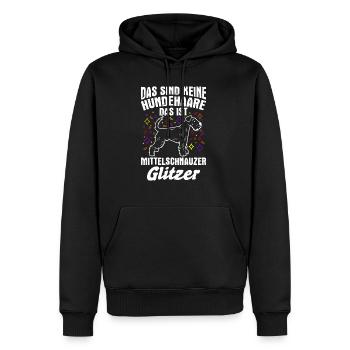 Das Sind Keine Hunde Haare Das Ist Mittelschnauzer - Männer Premium Bio Hoodie - Schwarz - Vorne - Nico (187cm)