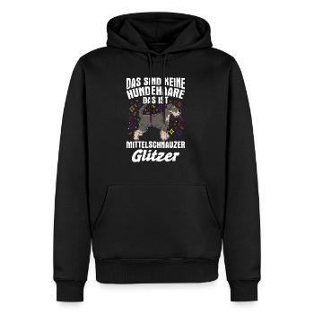 Mittelschnauzer Gassi Hundefan Hundebesitzer Hunde - Männer Premium Bio Hoodie - Schwarz - Vorne - Nico (187cm)