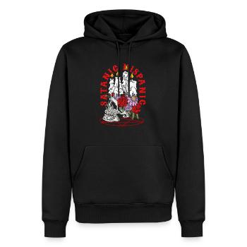 Satanic Hispanic Pentagram Mexican Occult Baphomet - Männer Premium Bio Hoodie - Schwarz - Vorne - Nico (187cm)