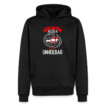 Der Arzt Sagt Austria Es Ist Unheilbar Österreich - Männer Premium Bio Hoodie - Schwarz - Vorne - Nico (187cm)