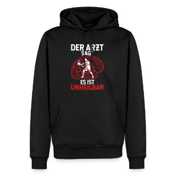 Der Arzt Sagt Es Ist Unheilbar Tennis Tennisfans C - Männer Premium Bio Hoodie - Schwarz - Vorne - Nico (187cm)