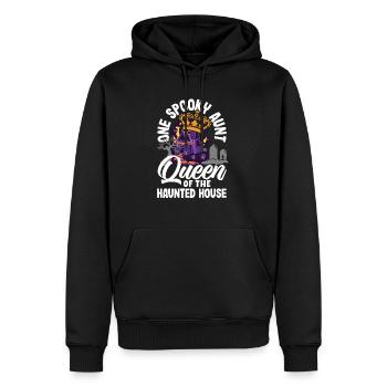 One Spooky Aunt Retro Halloween Costume - Männer Premium Bio Hoodie - Schwarz - Vorne - Nico (187cm)