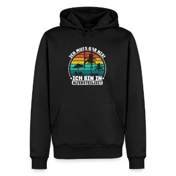 Rentner Renteneintritt Urlauber Urlaub Spruch Pens - Männer Premium Bio Hoodie - Schwarz - Vorne - Nico (187cm)