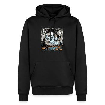 Van Ghost Art Teacher Halloween - Männer Premium Bio Hoodie - Schwarz - Vorne - Nico (187cm)