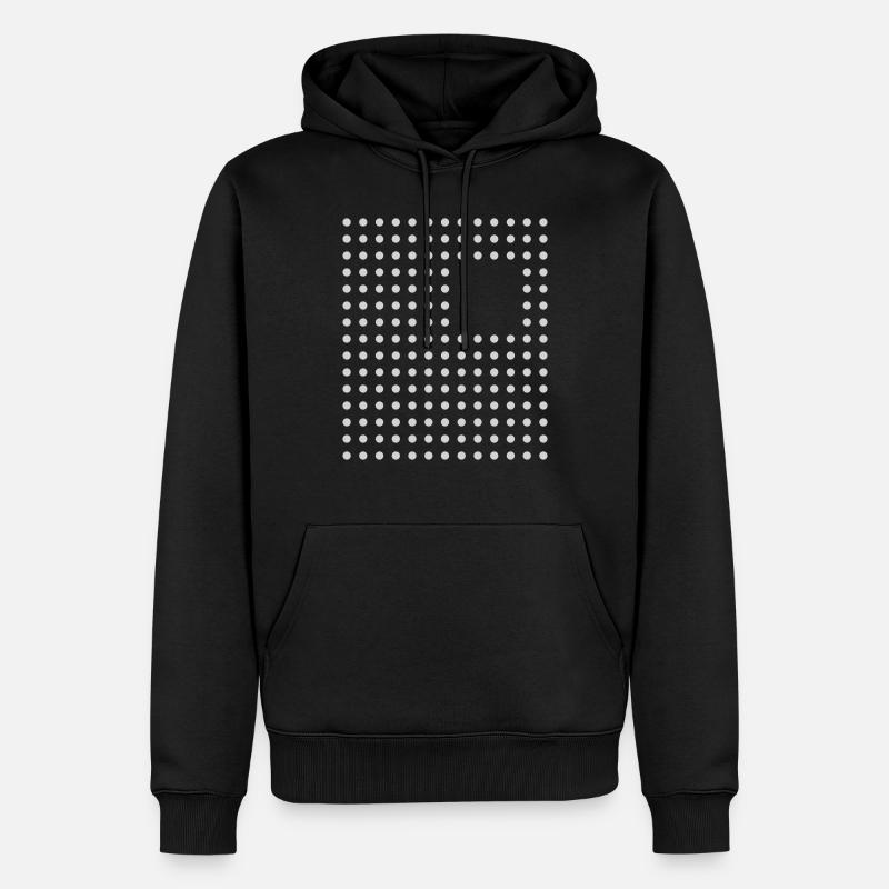 Conception abstraite - Sweat à capuche Premium bio Homme - noir