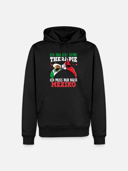 Mexiko - Männer Premium Bio Hoodie - Schwarz