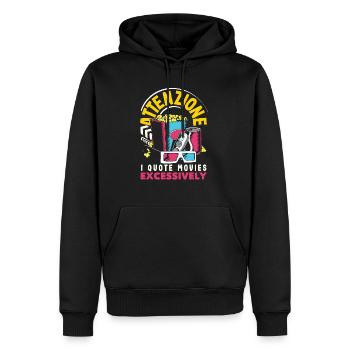 Attenzione Movie Quote - Männer Premium Bio Hoodie - Schwarz - Vorne - Nico (187cm)