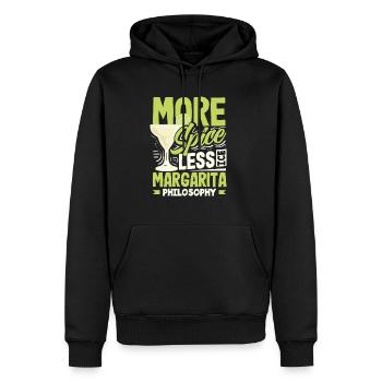 Attenzione Margarita épicée Cocktail Lover’s - Sweat à capuche Premium bio Homme - noir - Devant - Nico (187cm)