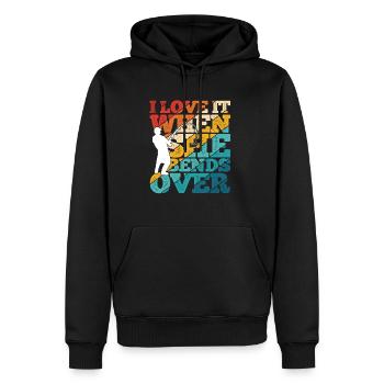 Angel Angelhaken Fisch Hecht Fischer Natur See Fis - Männer Premium Bio Hoodie - Schwarz - Vorne - Nico (187cm)