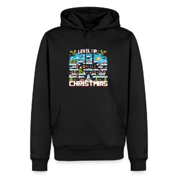 Passez au niveau supérieur en ce Noël Gamer Controller Holiday - Sweat à capuche Premium bio Homme - noir - Devant - Nico (187cm)