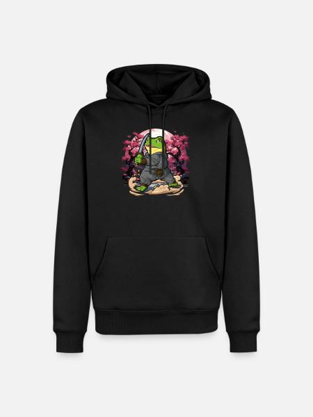 Samurai frog - Men’s Premium Organic Hoodie - black