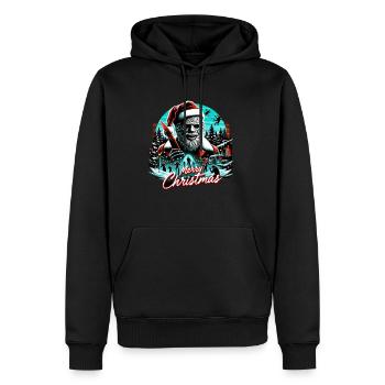 Merry Christmas Festive Slasher Candy Cane Menace - Männer Premium Bio Hoodie - Schwarz - Vorne - Nico (187cm)