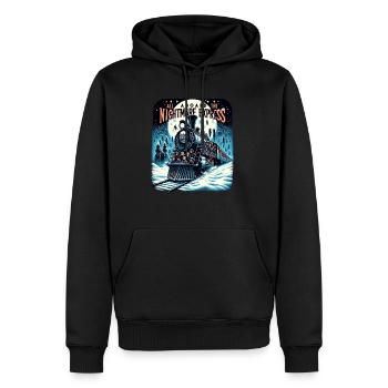 All Aboard The Nightmare Express Holiday Horror - Männer Premium Bio Hoodie - Schwarz - Vorne - Nico (187cm)
