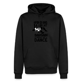 Makes Me Dance Thrifty Shopper's - Men’s Premium Organic Hoodie - black - Front - Nico (187cm)