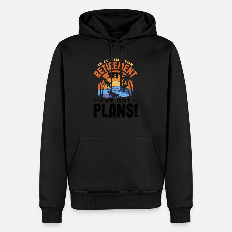 I've Got Plans Enthusiast - Männer Premium Bio Hoodie - Schwarz