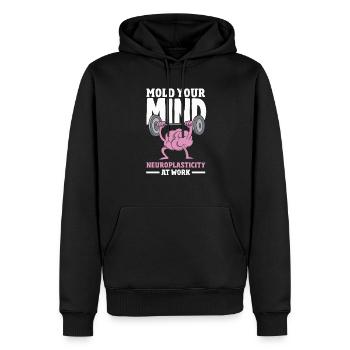 Unlock Your Brain's Potential Neuroplasticity - Männer Premium Bio Hoodie - Schwarz - Vorne - Nico (187cm)