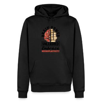 Unlock Your Brain's Potential Neuroplasticity - Männer Premium Bio Hoodie - Schwarz - Vorne - Nico (187cm)