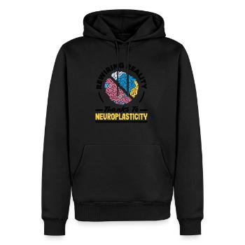 Unlock Your Brain's Potential Neuroplasticity - Männer Premium Bio Hoodie - Schwarz - Vorne - Nico (187cm)
