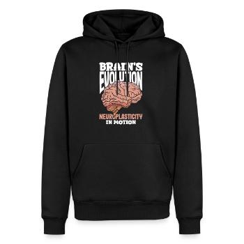 Unlock Your Brain's Potential Neuroplasticity - Männer Premium Bio Hoodie - Schwarz - Vorne - Nico (187cm)