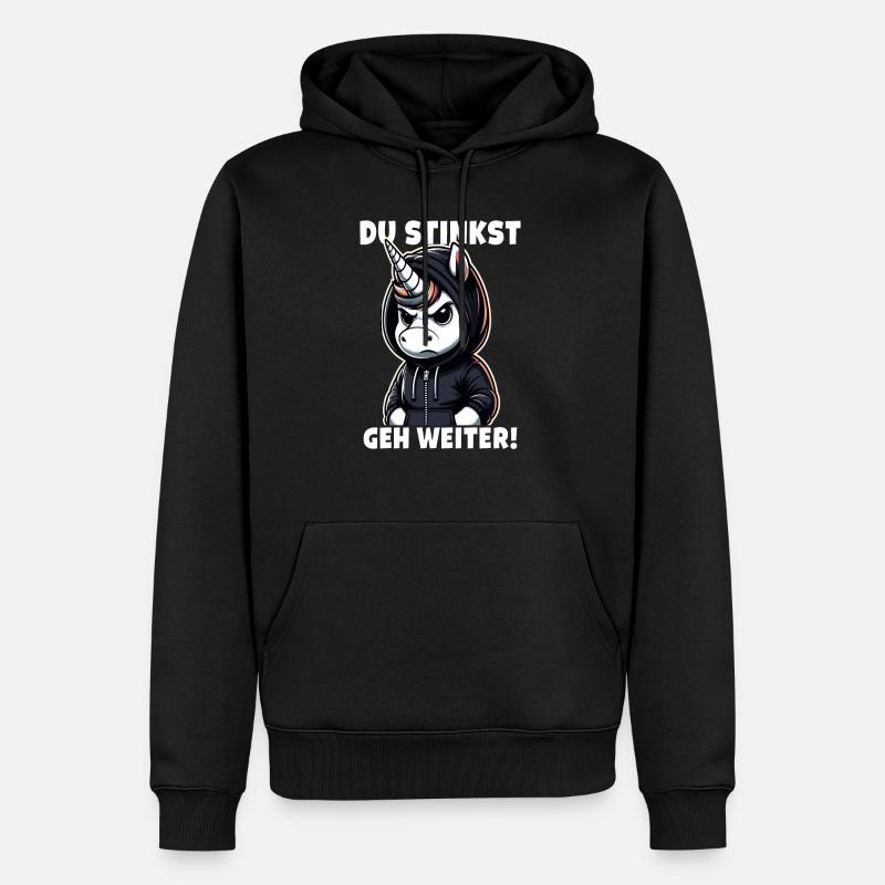 Tu pues Va sur Sarcastique - Sweat à capuche Premium bio Homme - noir