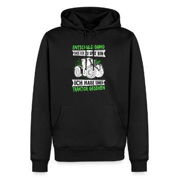 Landwirt Traktor Trecker Bester Job Natur Geschenk - Männer Premium Bio Hoodie - Schwarz - Vorne - Nico (187cm)