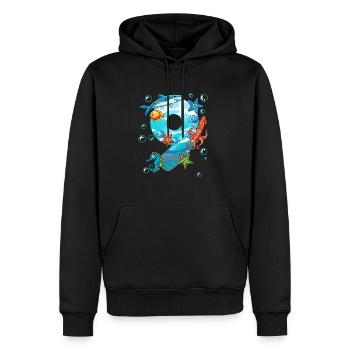 9. Geburtstag Meerestiere - Männer Premium Bio Hoodie - Schwarz - Vorne - Nico (187cm)