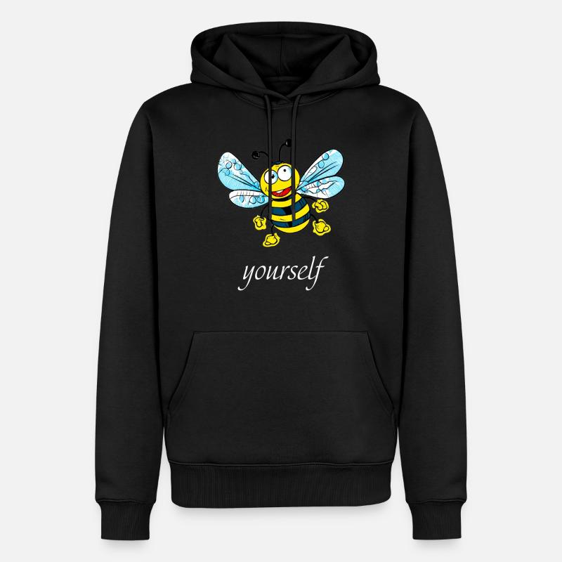 be (e) yourself - Männer Premium Bio Hoodie - Schwarz