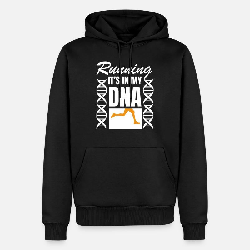 Marathon Courir Jogging - Sweat à capuche Premium bio Homme - noir