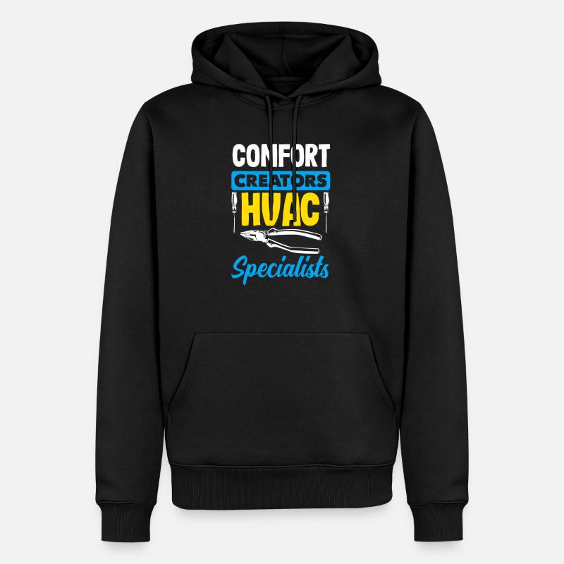 Technicien expert CVC - Sweat à capuche Premium bio Homme - noir